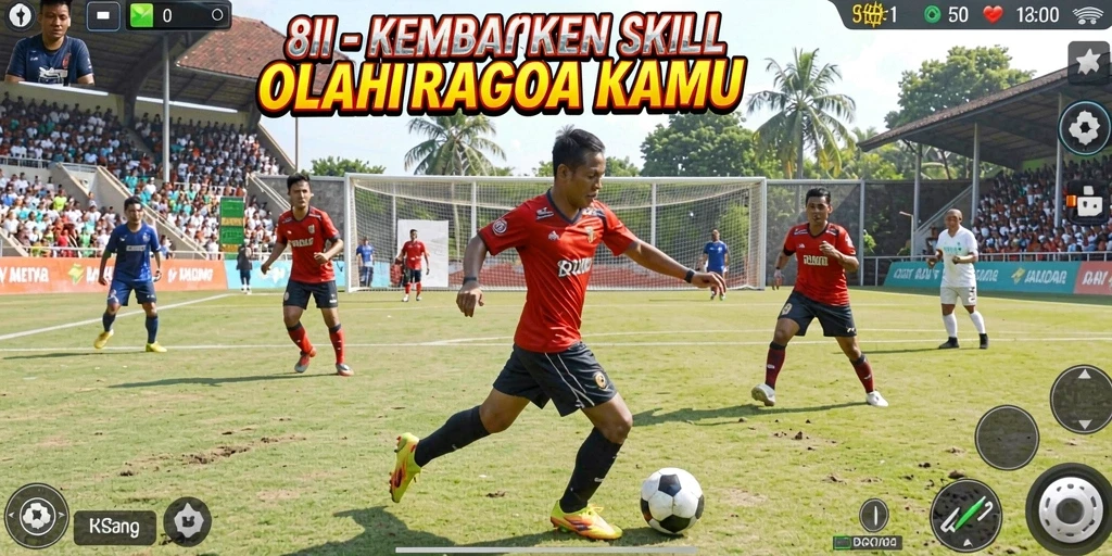 Tampilan gameplay seru dalam 8II yang menampilkan berbagai olahraga.