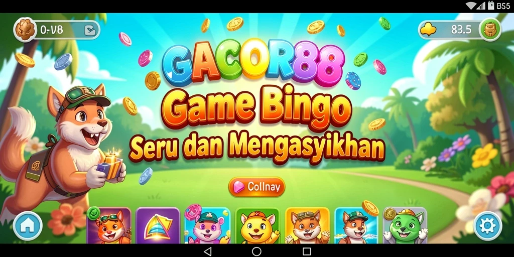Tampilan gameplay seru dalam permainan Bingo GACOR88.