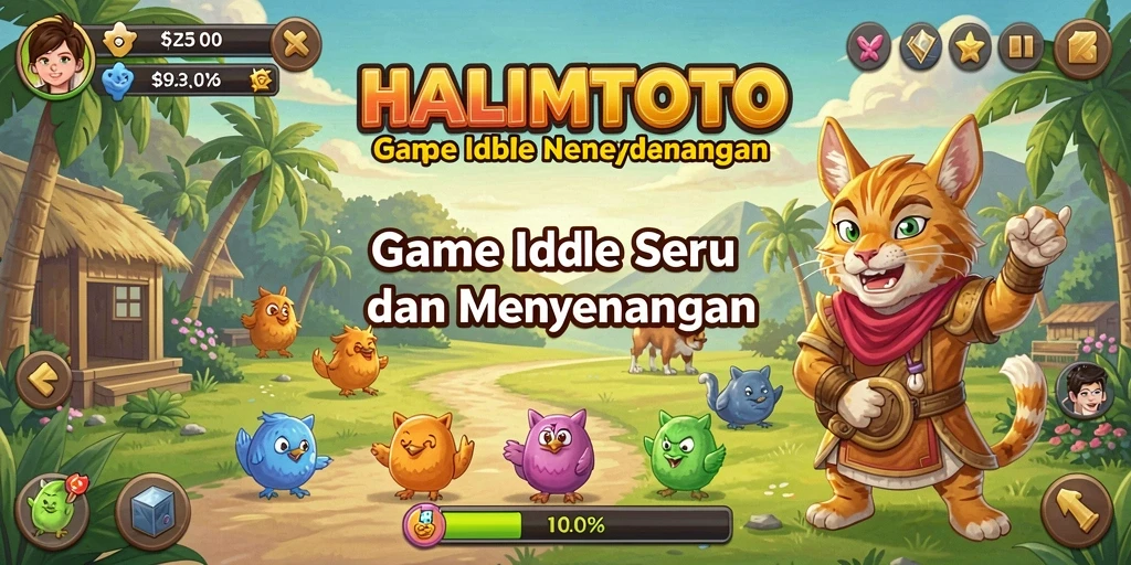 Tampilan gameplay HALIMTOTO yang seru dan menarik.
