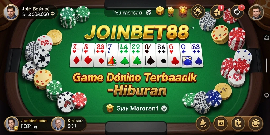 Tampilan seru permainan Domino di JOINBET88 yang menggugah semangat.