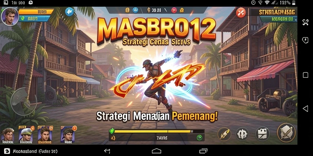 Tampilan gameplay seru dari MASBRO12 yang penuh strategi.