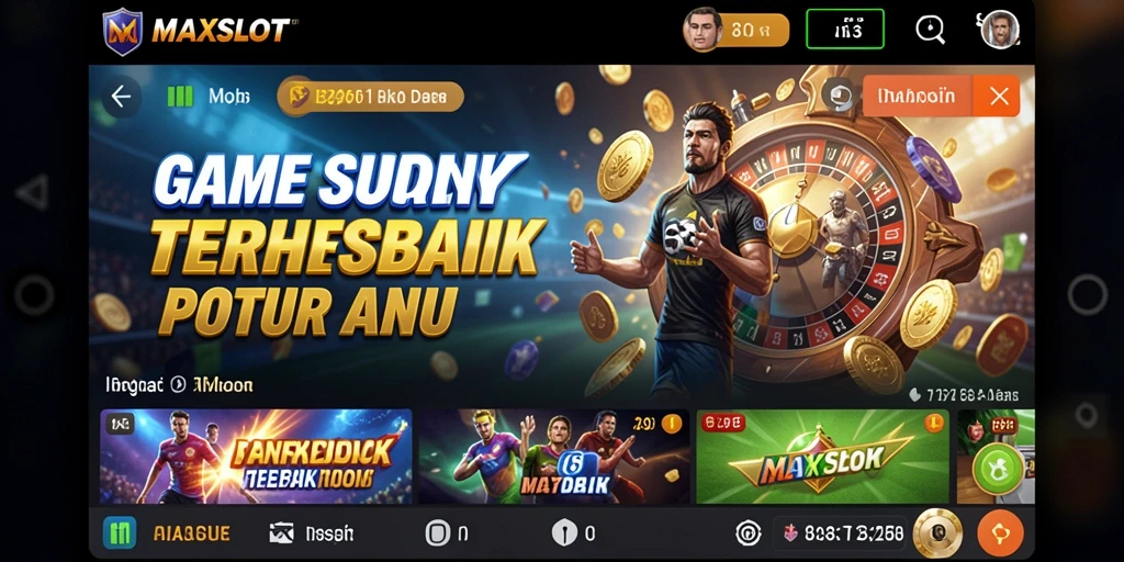 Tampilan utama gameplay MAXSLOT yang menarik dan interaktif.