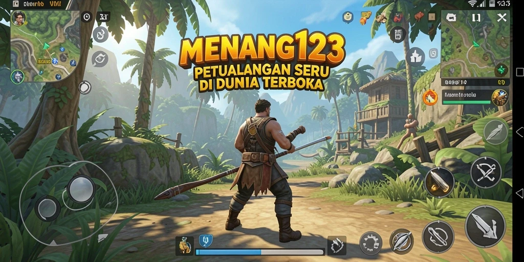 Screenshot MENANG123 menampilkan petualangan seru di dunia terbuka.