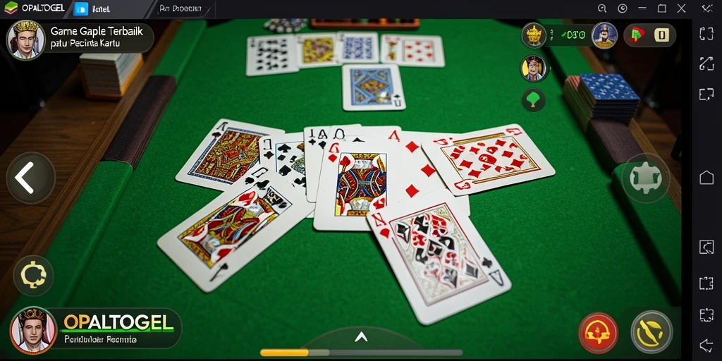 Tampilan seru gameplay Gaple di OPALTOGEL.