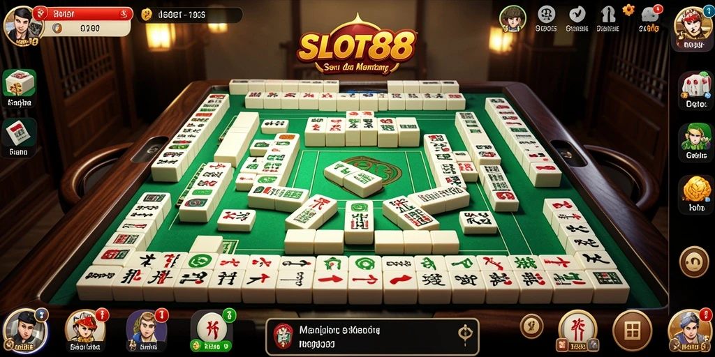 Tampilan gameplay SLOT88 yang menarik dengan fitur Mahjong yang seru.