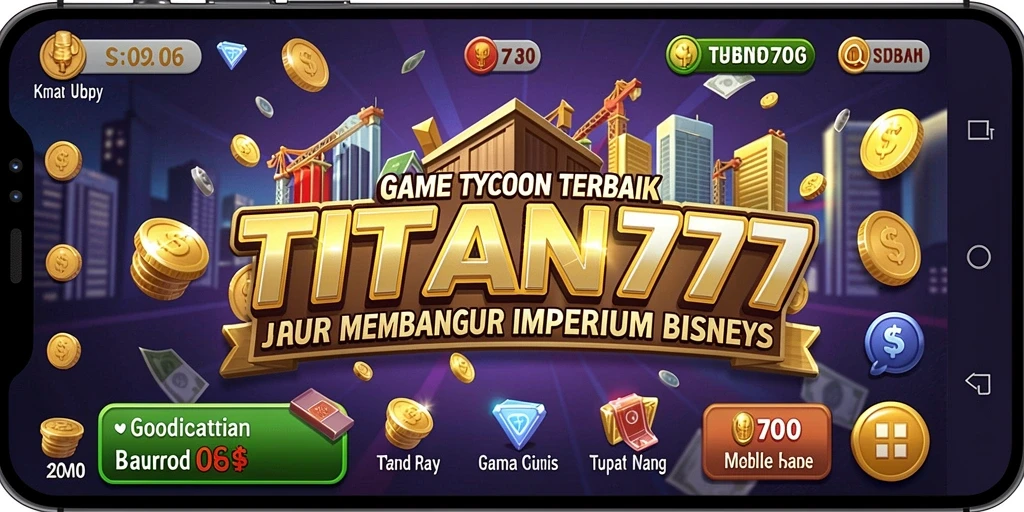 Tampilan gameplay <strong>TITAN777</strong> yang seru dan mengasyikkan dalam membangun bisnis.