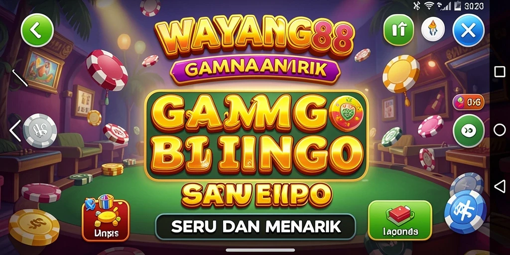 Tampilan gameplay Bingo seru di WAYANG88.