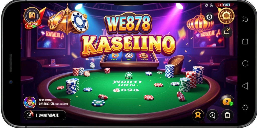 Tampilan permainan kasino mendebarkan dari WE878 dengan banyak pilihan permainan.