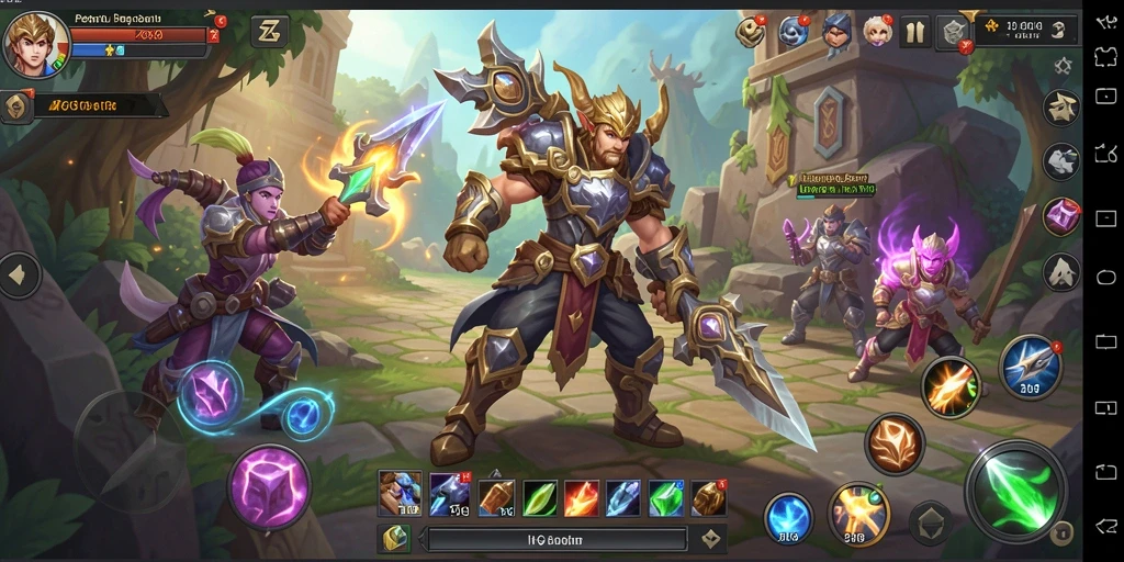 Screenshot gameplay ZK9 dengan aksi pertempuran yang epik.